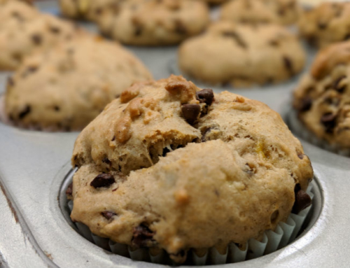 Banana Muffins With Chocolate Chips