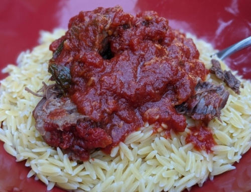 Oven-Braised Beef with Tomatoes and Garlic